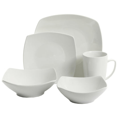 Everyday Square Expanded 40-Piece Dinnerware Set Kitchen Home NEW