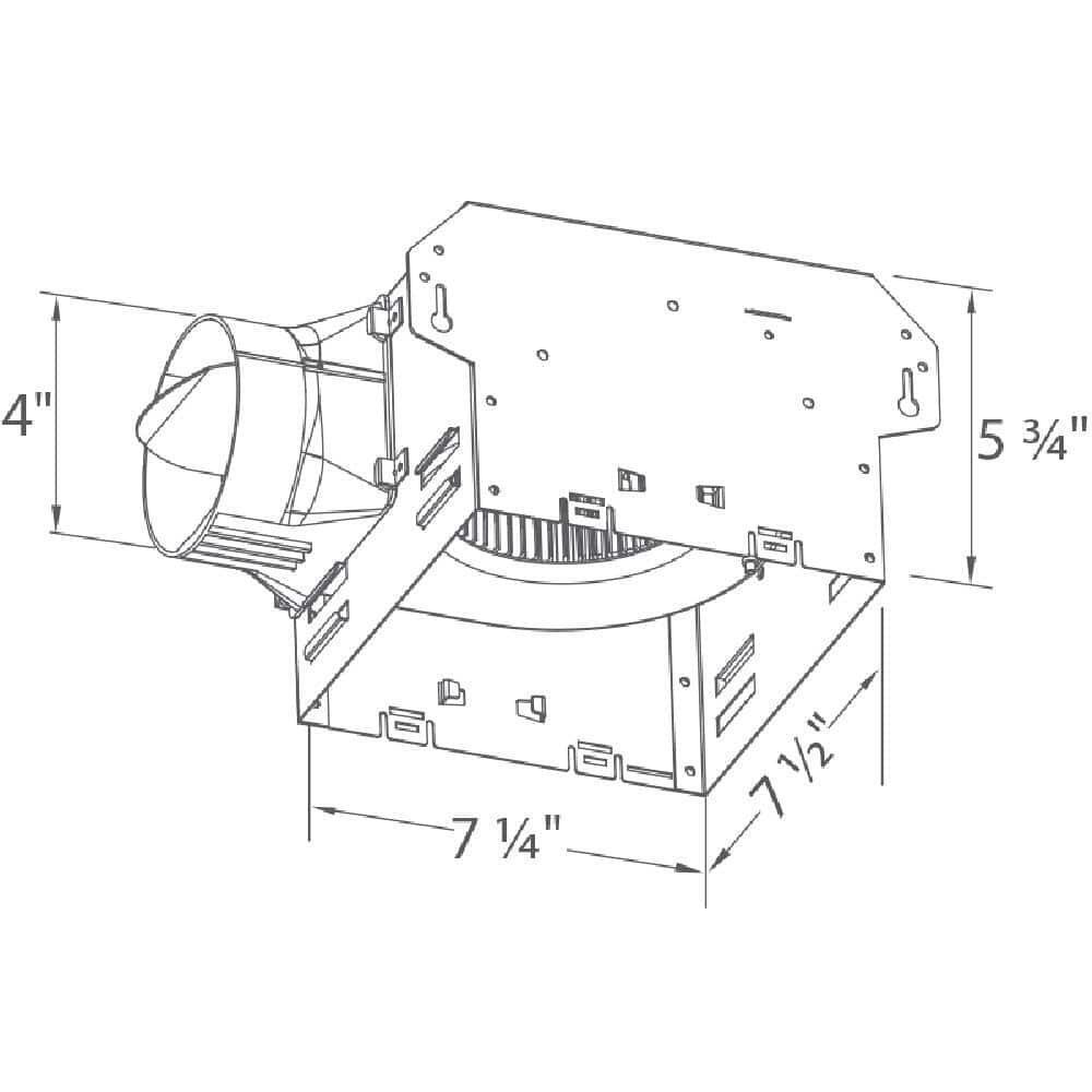 Delta Breez Ceiling Bathroom Bath Exhaust Fan 80 CFM Integrity Series