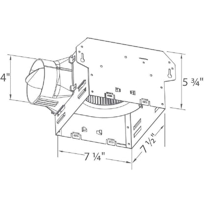 Delta Breez Ceiling Bathroom Bath Exhaust Fan 80 CFM Integrity Series