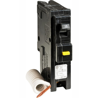 Homeline 15 Amp Single-Pole GFCI Circuit Breaker Plug-on Design Easy EInstall