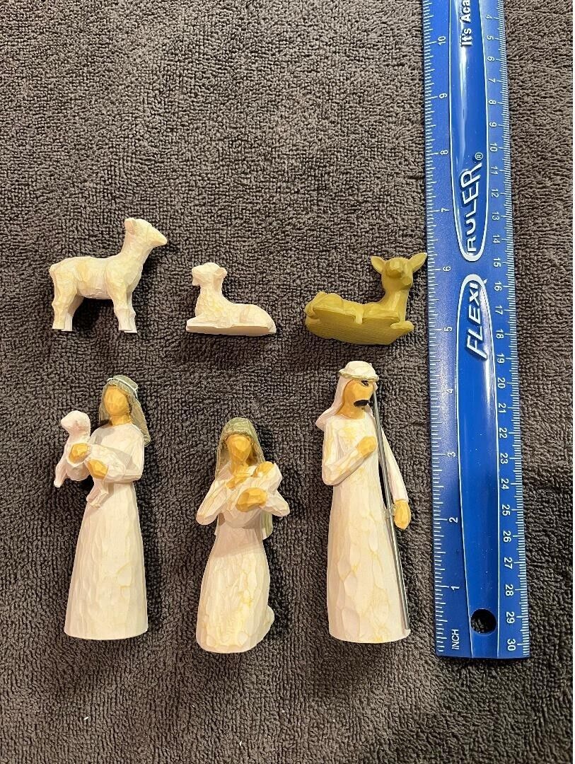 Willow Tree Nativity, Sculpted Hand-Painted Nativity Figures, 6-Piece Set