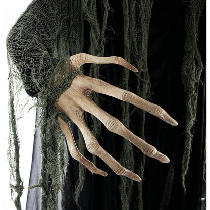 6.5 Ft. Animatronic Haunted Talking Tree Halloween Prop, Moving Mouth for Indoor