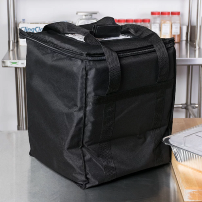 2 PACK Insulated BLACK Catering Delivery Chafing Dish Food HALF Pan Carrier Bag