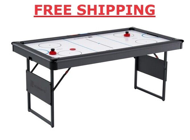 Indoor Games Sleek MD Sports 66" Foldable Air Powered Hockey Table Set