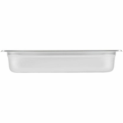 12 PACK Half Size Stainless Steel 2 1/2" Deep Steam Prep Table Chafing Dish Pan