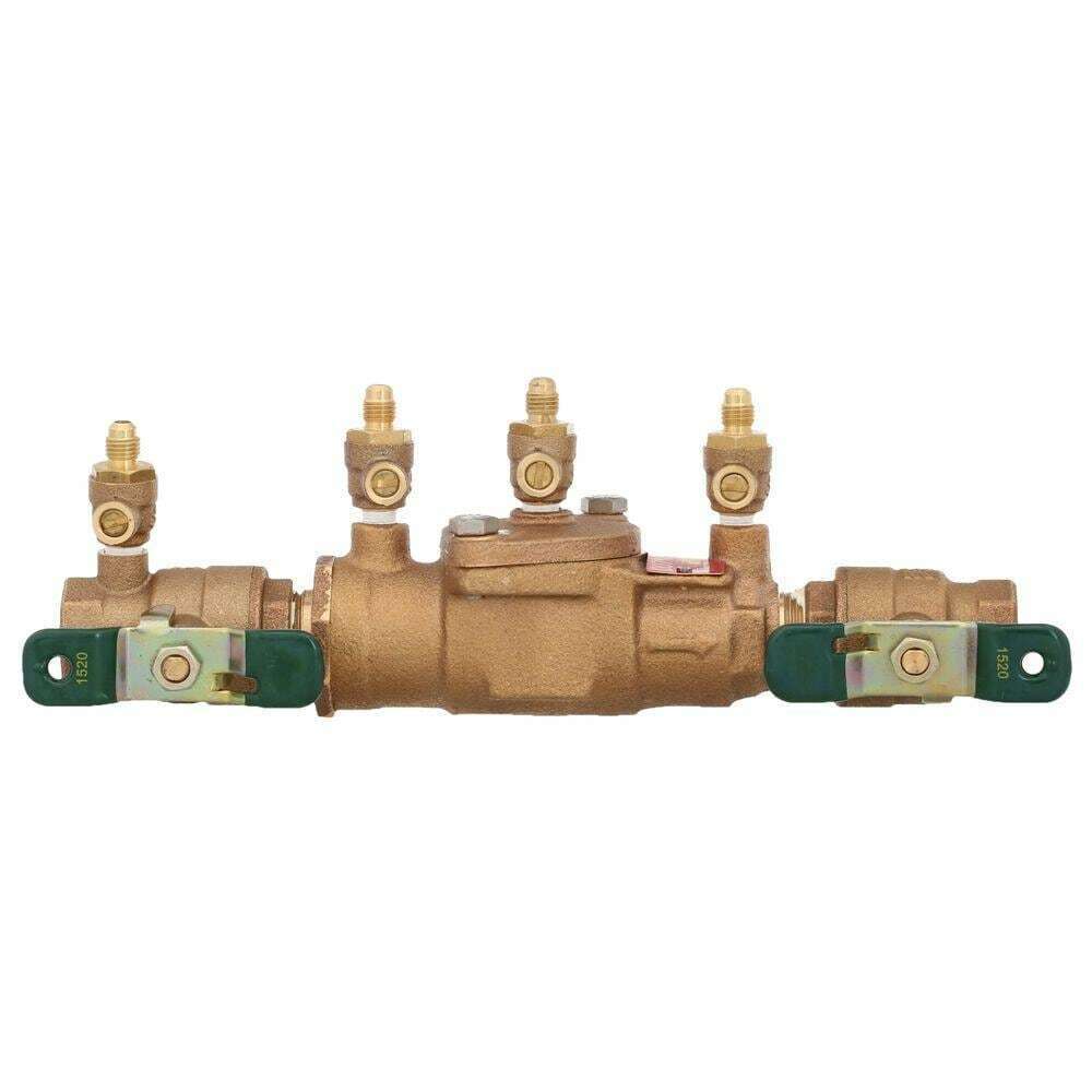 Watts Double Check Valve Assembly Backflow Preventer 3/4 in. FPT x FPT Bronze