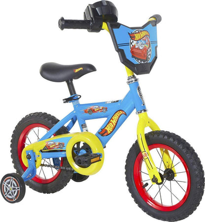 BMX Hot Wheels Bikes For Kids Boys 12" Training Wheels 3-5 Years Or 34-40" Tall