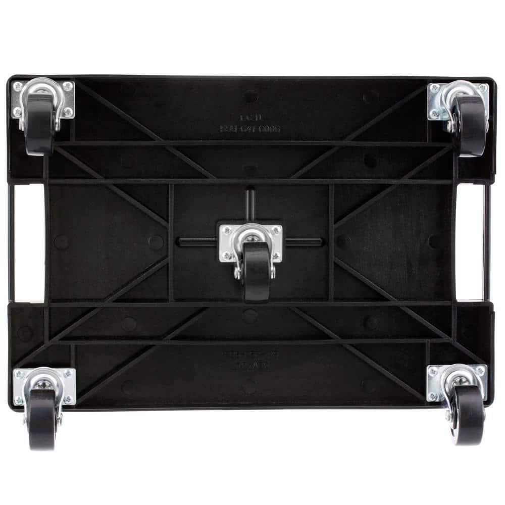 Moving Dolly 16 in. x 11 in. Multi-Purpose Garage Caddy 5 Steel Casters Black