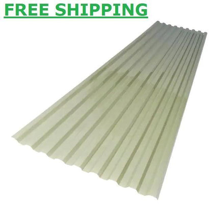 Polycarbonate Roof Panel Corrugated 26 in. x 6 ft. Misty Green Rot Resistant